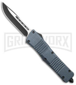 SDS Ultro Sim. Carbon Fiber OTF Auto Knife - Two Tone Drop Point