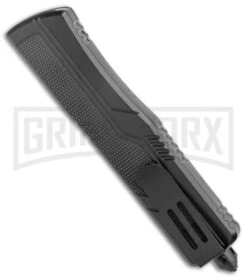 Rumble Slim Black D/A OTF Auto Textured Scales - Tanto 2 Tone -Kershaw Store Rumble Slim Black DA OTF Auto Textured Scales Tanto TT GX 25392 jr side large