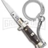 SKM 2.75" Italian Stilletto Keychain Brown Automatic Knife -Kershaw Store SKM 2.75in Keychain Stiletto Auto Brown Satin Flat BHQ 51053 jr large