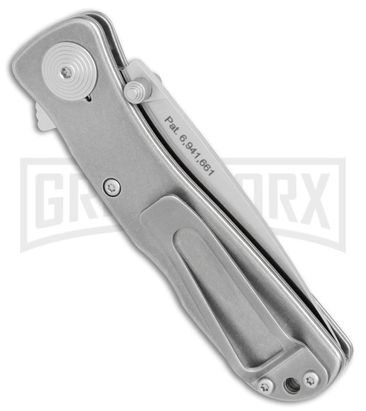 SOG Knives Twitch II LT Stonewash Spring Assist Knife - Satin Plain 5 SOG Knives Twitch II LT Stonewash Spring Assist Knife - Satin Plain - Image 3