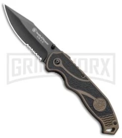 S&W SWAT II Spring Assisted Knife - Black Serrated