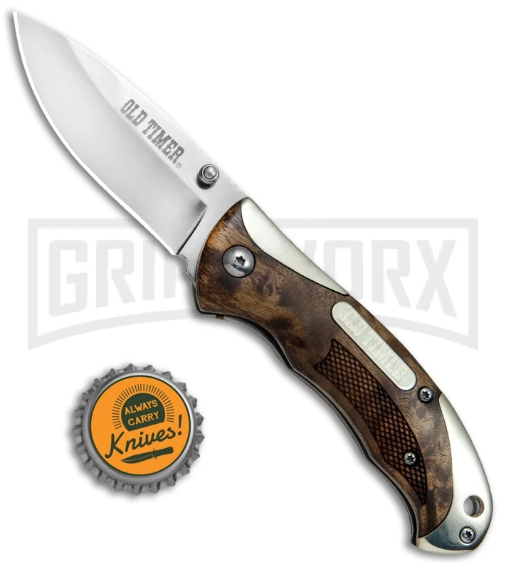 Old Timer 1084273 Ironwood Spring Assisted Knife - Satin Plain 6 Old Timer 1084273 Ironwood Spring Assisted Knife - Satin Plain - Image 4