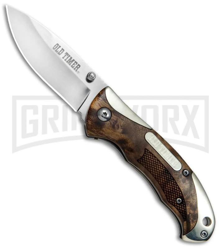 Old Timer 1084273 Ironwood Spring Assisted Knife - Satin Plain 3 Old Timer 1084273 Ironwood Spring Assisted Knife - Satin Plain