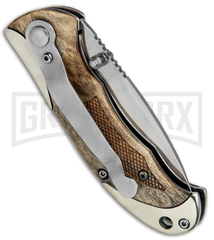 Old Timer 1084273 Ironwood Spring Assisted Knife - Satin Plain 5 Old Timer 1084273 Ironwood Spring Assisted Knife - Satin Plain - Image 3