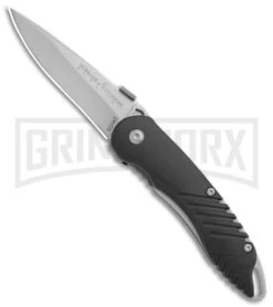 Schrade Knives Extreme Survival Black ABS Spring Assisted Knife - Bead Blast