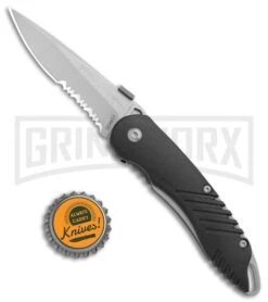 Schrade Knives Extreme Survival Black Spring Assisted Knife - Bead Blast Serr 9 Schrade Knives Extreme Survival Black Spring Assisted Knife - Bead Blast Serr -Kershaw Store Schrade Extreme Survival Black ABS BB Serr SCHAS1 BHQ 71149 jr bottlecap 2 large