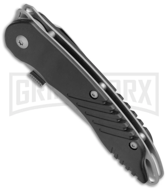 Schrade Knives Extreme Survival Black Spring Assisted Knife - Bead Blast Serr 4 Schrade Knives Extreme Survival Black Spring Assisted Knife - Bead Blast Serr - Image 2