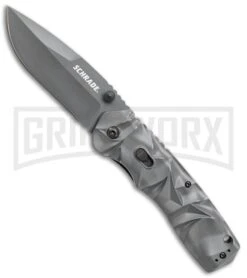 Schrade MAGIC Gray Dual Action Spring Assisted Knife - Gray Plain