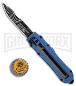 Schrade SCHOTFBL Blue OTF Spring Assisted Knife - Gray 4TH18 9 Schrade SCHOTFBL Blue OTF Spring Assisted Knife - Gray 4TH18 -Kershaw Store Schrade OTF Blue Gray BHQ 84391 er bottlecap large