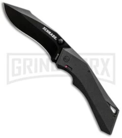 Schrade Shiznit MAGIC Black Spring Assisted Knife - Black Plain