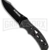 Schrade Shizzle MAGIC Black Spring Assisted Knife - Black Plain