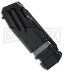 Schrade Red Rescue Tool MAGIC Spring Assisted Knife - Black Serr 5 Schrade Red Rescue Tool MAGIC Spring Assisted Knife - Black Serr -Kershaw Store Schrade scha911b side large