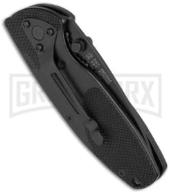 Smith & Wesson Large S.O.R.T. Black Spring Assisted Knife - Black Plain -Kershaw Store Smith Wesson S.O.R.T. Large Black Black SWSORTB BHQ 2119 jr side large
