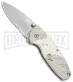 Smith & Wesson Large S.O.R.T. Champagne Spring Assisted Knife - Bead Blast Serr