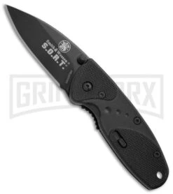 Smith & Wesson Medium S.O.R.T. Black Spring Assisted Knife - Black Plain