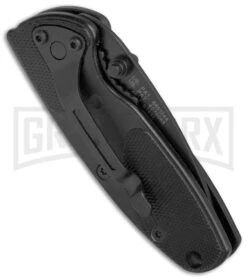 Smith & Wesson Medium S.O.R.T. Black Spring Assisted Knife - Black Serr -Kershaw Store Smith Wesson S.O.R.T. Medium Black Black Serr SWSORTBMS BHQ 4111 jr side large