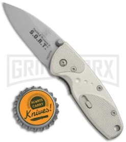 Smith & Wesson Medium S.O.R.T. Champagne Spring Assisted Knife - Bead Blast PLN -Kershaw Store Smith Wesson S.O.R.T. Medium Champagne BB SWSORTM5 BHQ 2577 jr bottlecap large