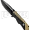 Smith & Wesson 1084302 Black & Tan Spring Assisted Knife - Black Plain -Kershaw Store Smith Wesson SA Black and Tan Black 1084302 BHQ 80708 jr 1 large