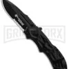Smith & Wesson Black Ops Black Spring Assisted Knife - Black Serr 1 Smith & Wesson Black Ops Black Spring Assisted Knife - Black Serr -Kershaw Store Smith and Wesson Black Ops LL Black Black Serr SWBLOP3BKS BHQ 85065 jr large
