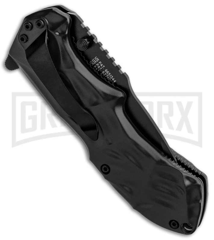 Smith & Wesson Black Ops Black Spring Assisted Knife - Black Serr 5 Smith & Wesson Black Ops Black Spring Assisted Knife - Black Serr - Image 3
