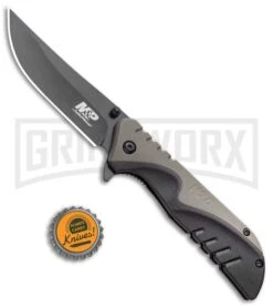 M&P M2.0 U.G. OD Overmold Spring Assisted Knife - Black Plain 1100042 -Kershaw Store Smith and Wesson MP M2.0 U.G. Liner Lock Knife OD Overmold Black BHQ 93640 kp bottle cap large
