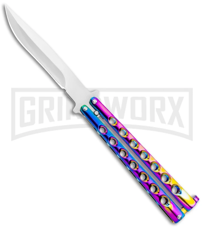 Spectrum Balisong Butterfly Knife (4.25"Satin) 3 Spectrum Balisong Butterfly Knife (4.25"Satin)