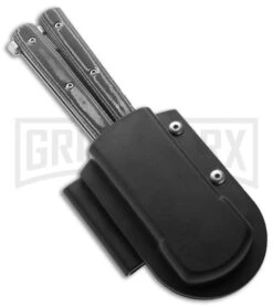 Legion Black Micarta Butterfly Knife W/ ABS Sheath -Kershaw Store Sultan butterfly gbs50 sheath large