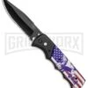 Super Knife Dingo Black And USA Eagle Automatic Knife - Black Serr 1 Super Knife Dingo Black And USA Eagle Automatic Knife - Black Serr -Kershaw Store Super Knife Dingo Black USA Eagle Auto Black Serr GX 35764 jr large