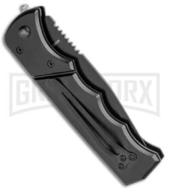 Super Knife Dingo Black And USA Eagle Automatic Knife - Black Serr 8 Super Knife Dingo Black And USA Eagle Automatic Knife - Black Serr -Kershaw Store Super Knife Dingo Black USA Eagle Auto Black Serr GX 35764 jr side large