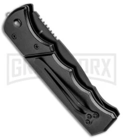 Super Knife Dingo Blue Acrylic Automatic Knife - Black Serr 8 Super Knife Dingo Blue Acrylic Automatic Knife - Black Serr -Kershaw Store Super Knife Dingo Blue Marble Acrylic Auto Black Serr GA623BKMBL GX 33494 jr side large