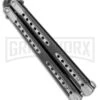 Swift Black Balisong Titanium Coated Butterfly Knife - Black 2 Swift Black Balisong Titanium Coated Butterfly Knife - Black -Kershaw Store Swift Black Balisong Ti Coated Butterfly Black GX 39692 jr spine large