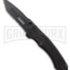 Tac-Force Evolution Vacate Black Rubber Spring Assisted Knife - Black Serr