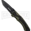 Tac-Force Evolution Vacate Green Rubber Spring Assisted Knife - Black Serr -Kershaw Store Tac Force Evolution Vacate Green Rubber black serr BHQ 76453 er large