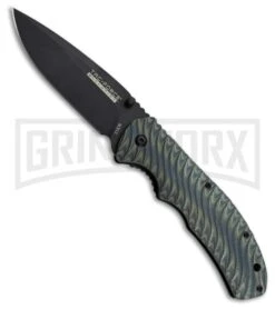 Tac-Force Evolution Whitecap Blue G-10 Spring Assisted Knife - Black Plain