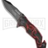 Tac-Force Speedster Dragon Strike Rescue Spring Assisted Knife - Black Plain -Kershaw Store Tac Force Speedster Dragon Strike Rescue SA Black Black BP 22181 jr large