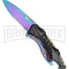 Tac-Force Speedster Prism Black Spring Assisted Knife - Spectrum Serr -Kershaw Store Tac Force Speedster Prism SA Black Spectrum BP 22227 jr large