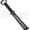 Black Bartender "Bottle-Fly" Butterfly Knife Bottle Opener