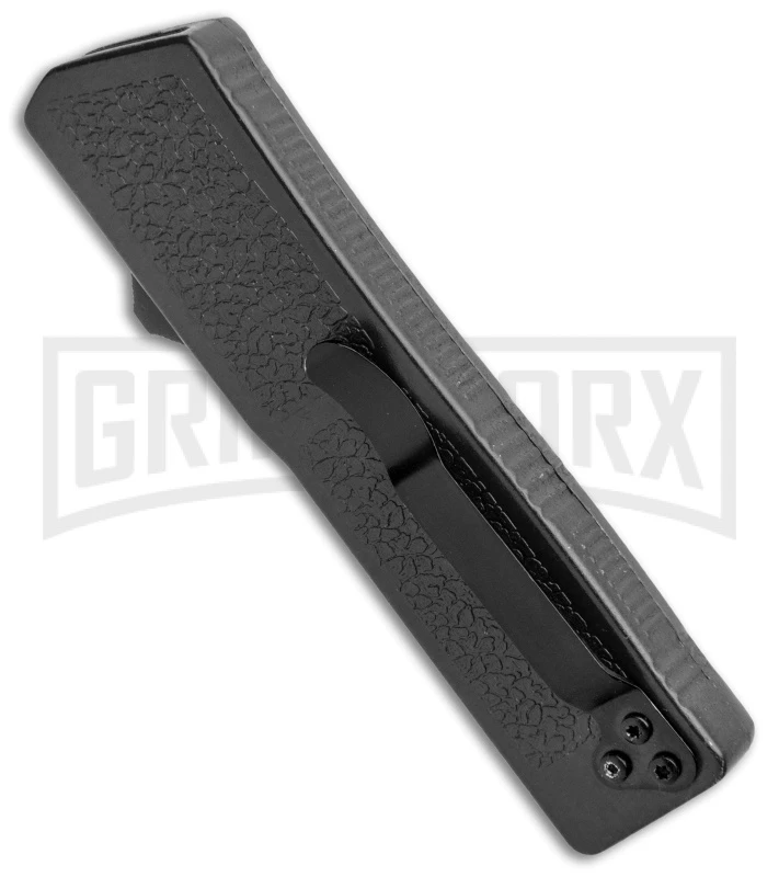 Thunder Black D/A OTF Automatic Knife - Black Plain 5 Thunder Black D/A OTF Automatic Knife - Black Plain - Image 3