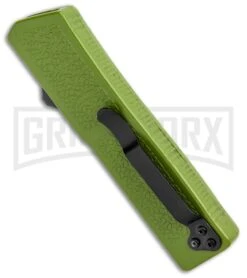 Thunder Green D/A OTF Automatic Knife - Black Plain -Kershaw Store Thunder Green DA OTF Auto Black GX 34280 jr side large