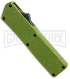 Thunder Green D/A OTF Automatic Knife - Black Plain -Kershaw Store Thunder Green DA OTF Auto Black GX 34280 jr spine large