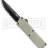 Thunder Tan D/A OTF Automatic Knife - Black Serr -Kershaw Store Thunder Tan DA OTF Auto Black Serr GX 34281 jr large