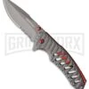 United Cutlery Rampage Resonance Spring Assisted Knife - Gray Serrated -Kershaw Store United Cutlery Rampage Resonance gray serr BHQ 81884 er large