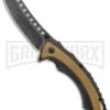 United Cutlery Ronin Bushido Tan Spring Assisted Knife - Black Stonewash Plain 1 United Cutlery Ronin Bushido Tan Spring Assisted Knife - Black Stonewash Plain -Kershaw Store United Cutlery Ronin Bushido Tan SA Black SW GX 29568 jr large