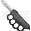 What The Knuck Knuckle Dagger D/A OTF Auto Carbon Fiber/Black - Dagger Satin -Kershaw Store What the Knuck Knuckle Dagger DA Auto CF Black Dagger Satin GX 39134 jr large