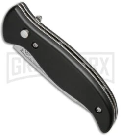 Zlatoust Ebony Wood Russian Automatic Knife (3.5" Mirror) 8 Zlatoust Ebony Wood Russian Automatic Knife (3.5" Mirror) -Kershaw Store Zlatoust Russian Ebony Wood Mirror BP 19461 jr spine large
