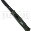 AKC 077 Concord NATO Military Green OTF Automatic Knife - Flat Grind Black Serr 1 AKC 077 Concord NATO Military Green OTF Automatic Knife - Flat Grind Black Serr -Kershaw Store akc 770 nato green black flat serr large