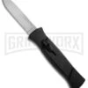 AKC 777 Blackfinger Black OTF Automatic Knife - Flat Grind Satin Plain -Kershaw Store akc blackfinger black satin large