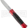 AKC Concord Red/Black OTF Automatic Knife - Satin Flat -Kershaw Store akc concord 007 red satin flat cm large