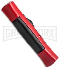 AKC Concord Red/Black OTF Automatic Knife - Satin Flat -Kershaw Store akc concord 007 red satin flat side cm large