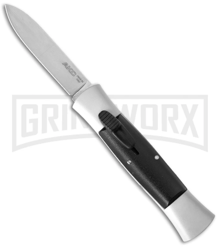 AKC 007 Concord White/Black OTF Automatic Knife - Satin Flat 3 AKC 007 Concord White/Black OTF Automatic Knife - Satin Flat